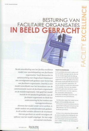 Besturing van Facilitaire Organisaties in beeld gebracht