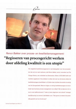 Regisseren van procesmanagement door afdeling kwaliteit is een utopie