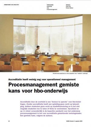 Pleidooi voor Procesmanagement in hbo-onderwijs