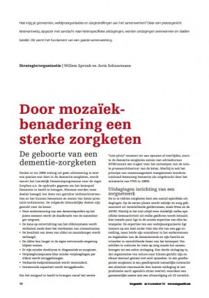 Door mozaïekbenadering een sterke zorgketen