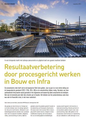 Resultaatverbetering door procesgericht werken in Bouw en Infra