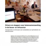 Transparantie succesfactor in de ketensamenwerking Bouw/Infra