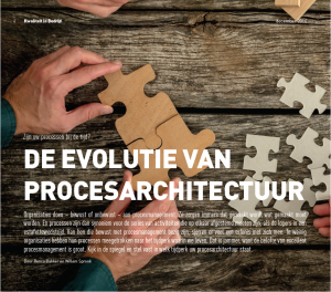 Evolutie van Procesarchitectuur